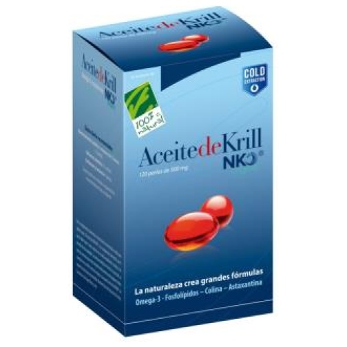 Cien Por Cien Natural- ACEITE DE KRILL NKO 120perlas