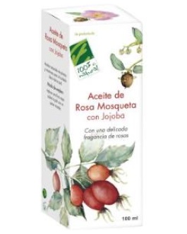 ACEITE DE JOJOBA CON ROSA MOSQUETA 100ml. – Cien Por Cien Natural