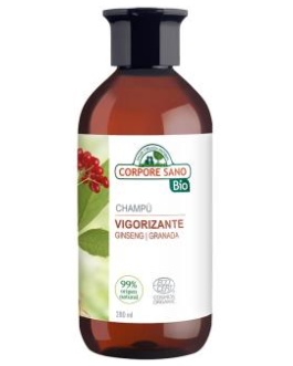 CHAMPU revitalizante ginseng y granada BIO 300ml. – Corpore Sano