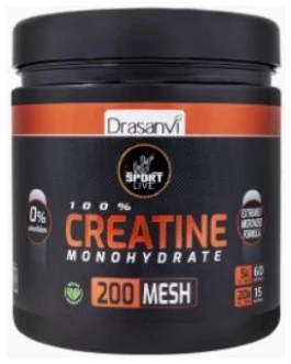 CREATINA MONOHIDRATO 200mesh 300gr SPORT LIVE – Drasanvi