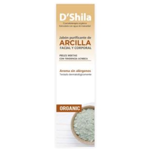 Dshila- JABON DE ARCILLA facial y corporal 250ml.