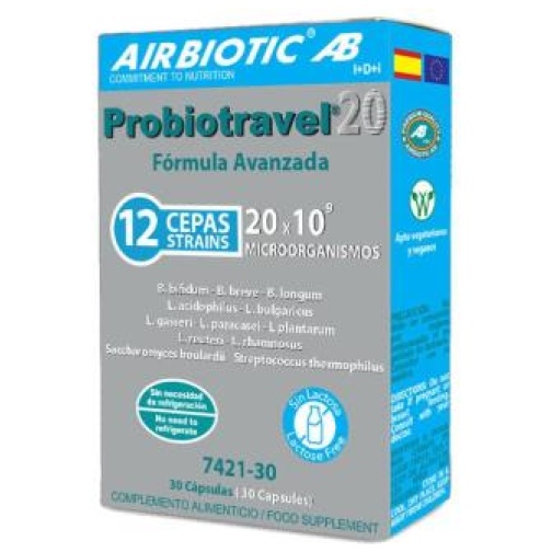 Airbiotic- PROBIOTRAVEL20 30cap.