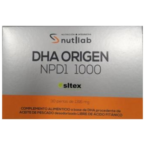 Nutilab- DHA ORIGEN NPD1 1000 blister 30perlas.