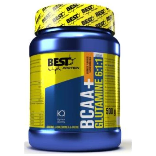 Best Protein- BCAA+GLUTAMINA naranja 500gr.