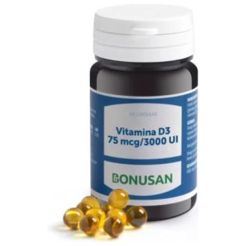 Bonusan- VITAMINA D3 75mcg/3000ui 60perlas