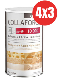 Pack 4×3 Super Collaforce 10000 mg Lata 450g de Dietmed